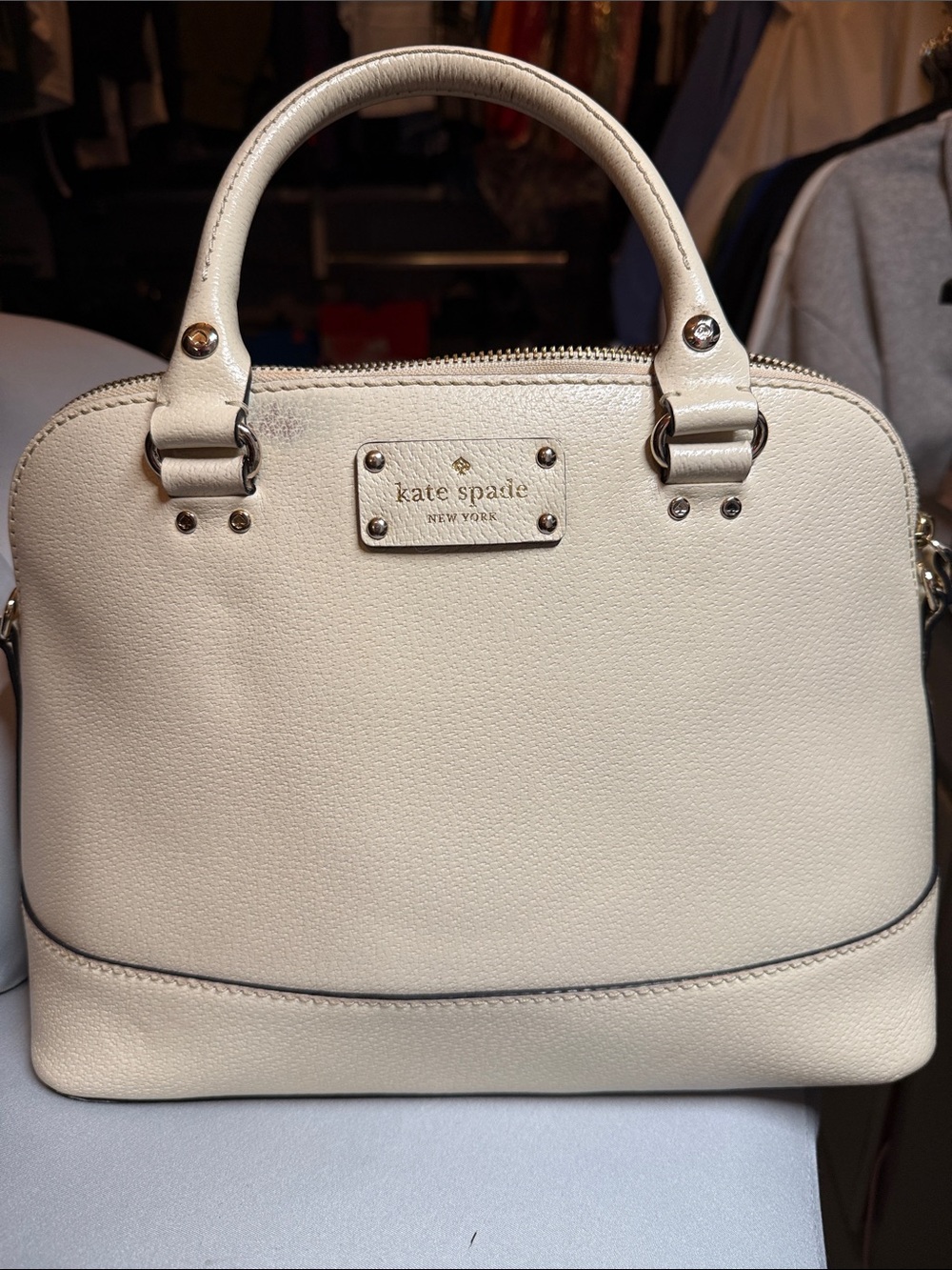 Kate Spade Rachelle Beige Leather Handbag